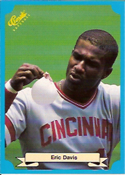 1988 Classic Blue Baseball Cards       213     Eric Davis